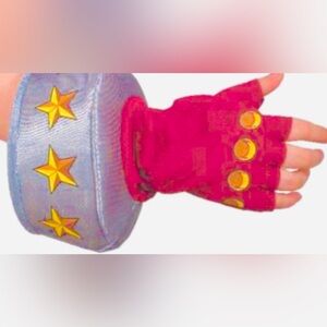 Yu-Gi-Oh! Glove Kid’s Size OS Red And Grey Rubie’s Halloween Costume NWT